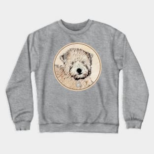 Soft Coated Wheaten Terrier Painting Original Art Crewneck Sweatshirt